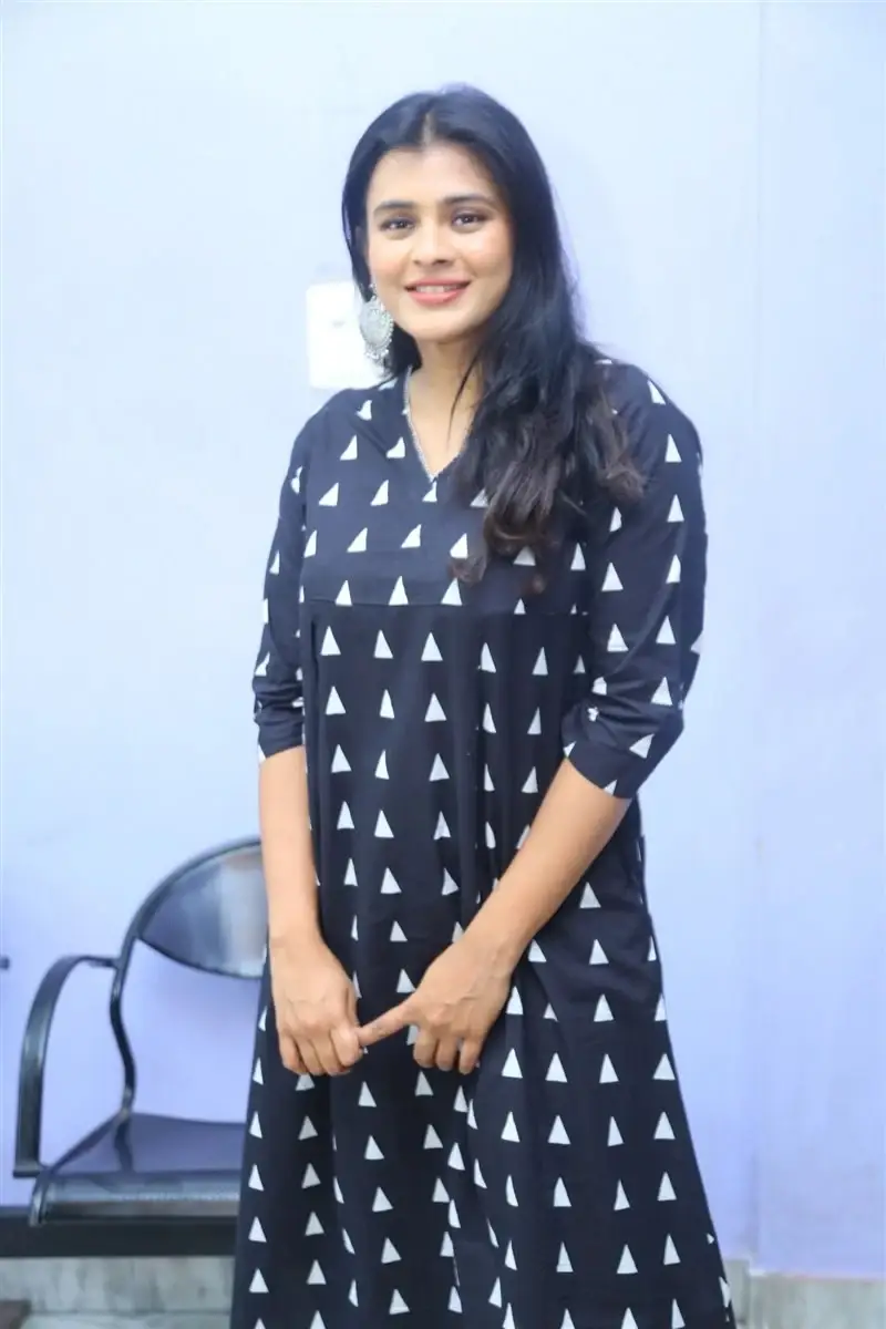 TELUGU ACTRESS HEBAH PATEL AT VYAVASTHA WEB SERIES THANKS MEET 6